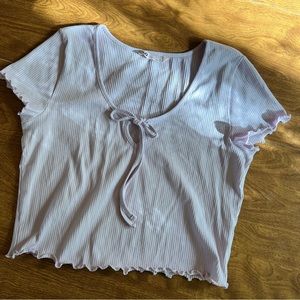 ✅ 3/$20 SO Light Lavender Crop Top NWOT Junior Size XL